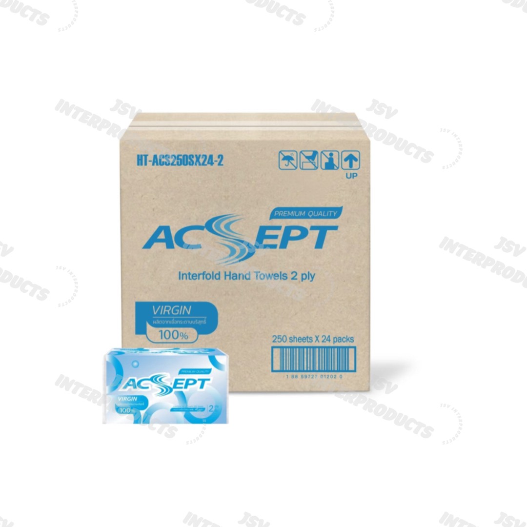 กระดาษเช็ดมือ 2 ชั้น  ACSEPT L-250