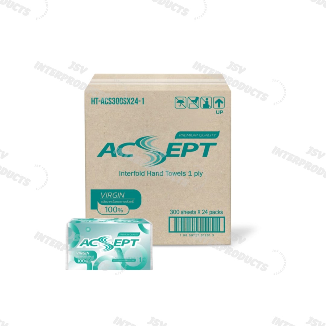 กระดาษเช็ดมือ 1 ชั้น  ACSEPT L-300