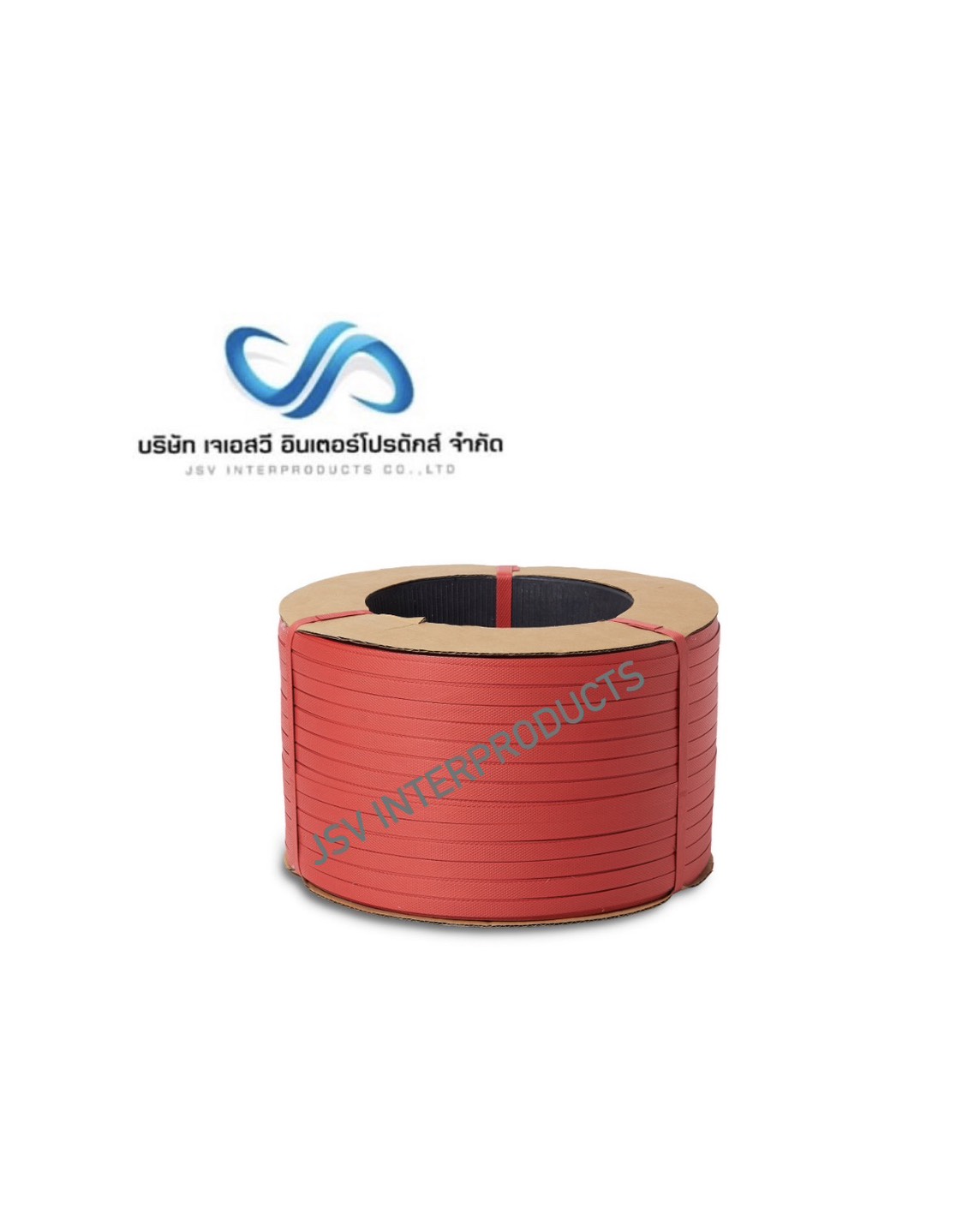 สายรัดพลาสติกสีแดง PP  12,15 MM.